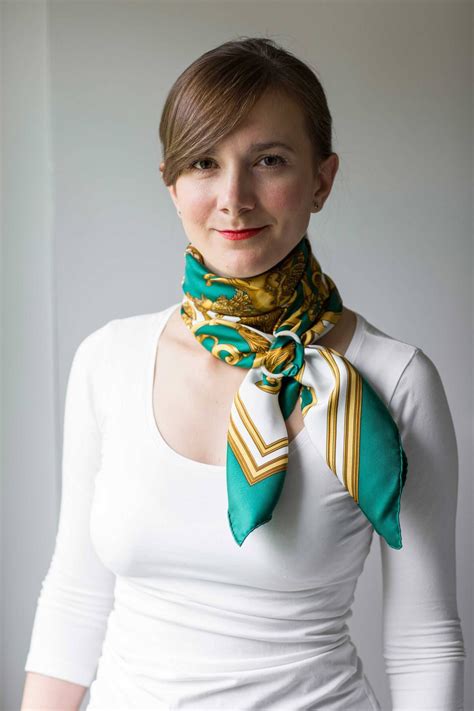 modern ways to wear an hermes scarf|vintage Hermes scarf guide.